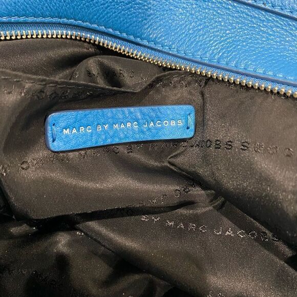 MARC JACOBS TOTE HANDBAG PURSE Blue - Picture 6 of 11